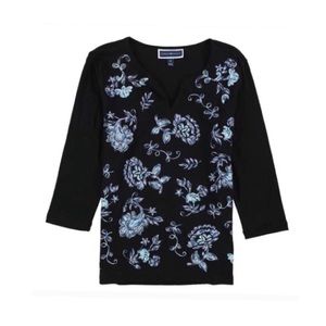 NWT Women’s Embroidered Pullover Blouse